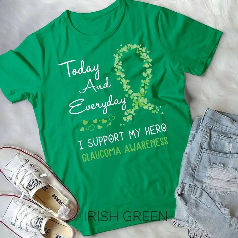 Today And Everyday I Support My Hero Glaucoma Shirt Unisex Youth T-shirt