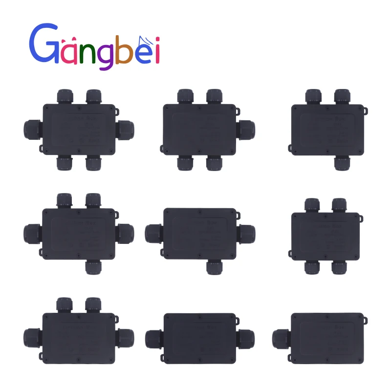 صندوق توصيل مقاوم للماء في الهواء الطلق مع صندوق إغلاق الأسلاك الطرفية، صندوق زر الطاقة للمراقبة المقاومة للمطر IP68، صندوق التوزيع