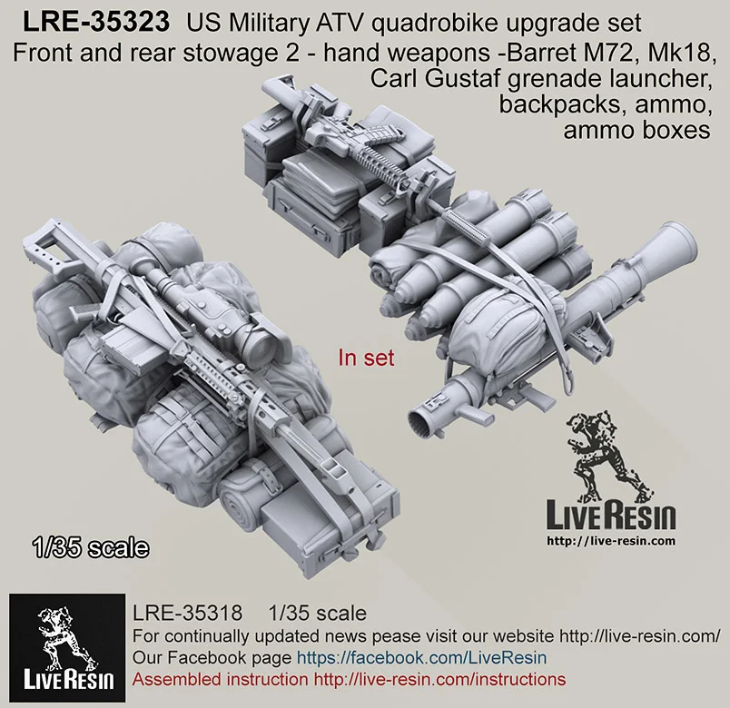 Accesorio para vehículo de resina fundida a escala 1/35, modelo de vehículo de combate del Ejército de los Estados Unidos