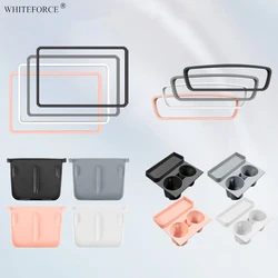 For Tesla Model 3/Y 2021-2023 Screen Silicone Protective Frame Wireless Charging Non-Slip Pad Card Limiter Silicone Cup Holder