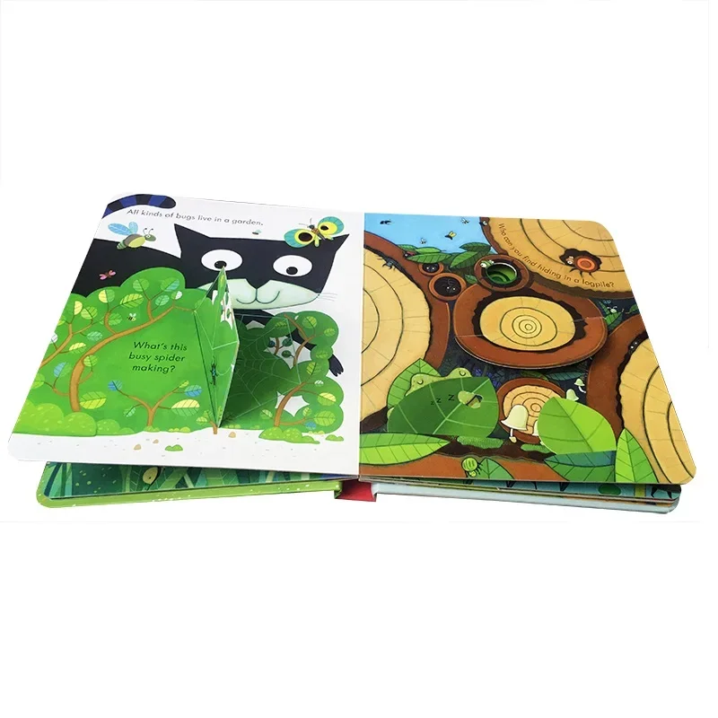 Usborne Peep Inside The Garden English Learning Flap Picture Book Educational 3D Flap Picture Books Children Reading Book