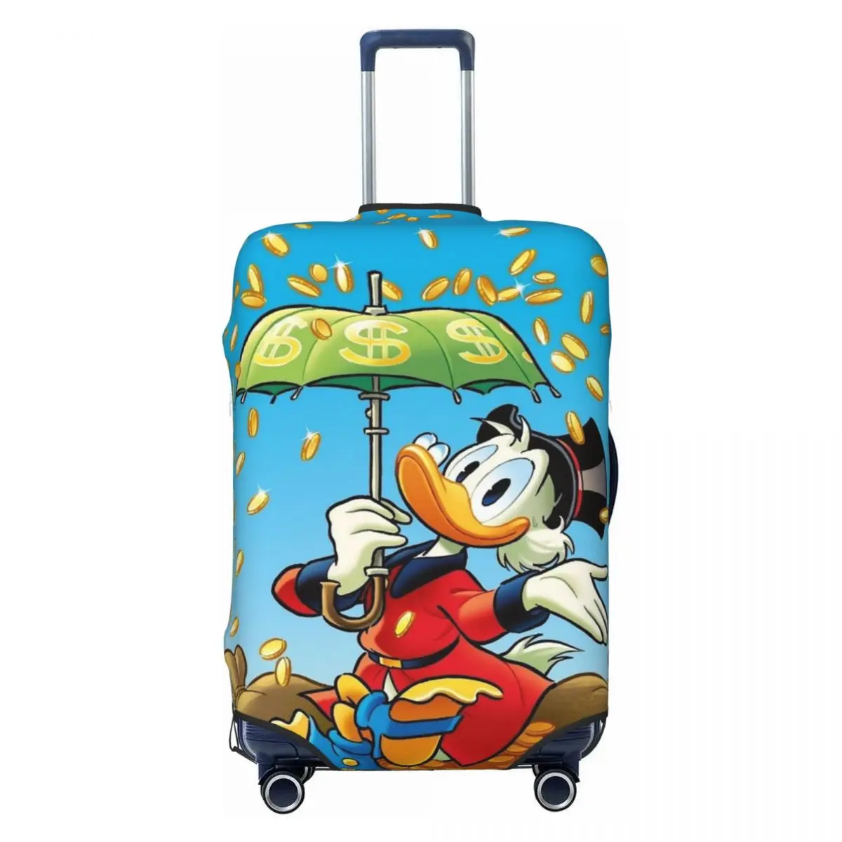 

Anime Donald Duck Suitcase Cover Dust Proof Travel Luggage Covers for 18-32 inch