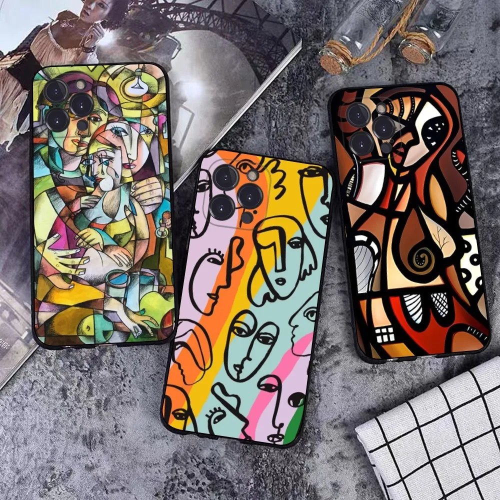 Picasso Abstract Art Painting Phone Case For iPhone 15 14 11 12 13 Mini Pro XS Max Cover 6 7 8 Plus X XR SE 2020 Funda Shell