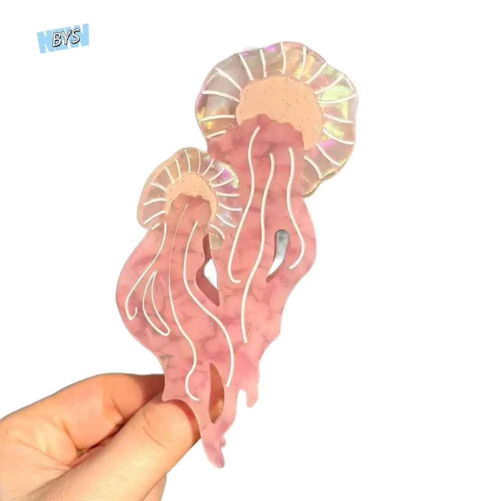 

Trendy Korean Style Jellyfish Hair Claw Sweet Acetic Acid Cartoon Animal Hair Clip Creative Colorful Cute Shark Clip Headdress