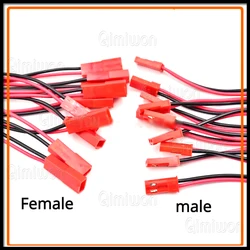 JST 2 Pin Male & Female Cable Connector JST 2P Wire Plug Jack Connectors for LED Lamp Strip RC BEC Battery DIY FPV Drone