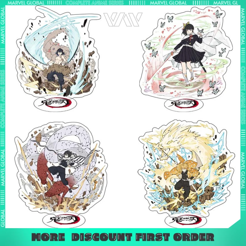 

15 см/5,91 дюйма Demon Killer Kamado Tanjirou аниме акриловая фигурка-подставка настольный дисплей орнамент коллекция подарок для мальчика коллекционная