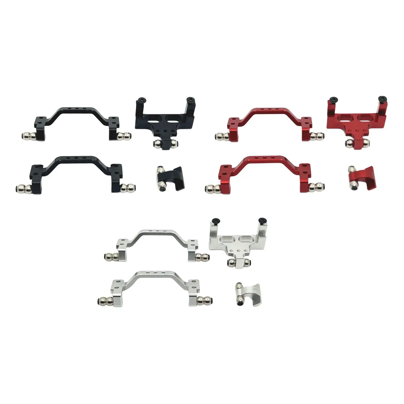 4 Pieces 1:16 Servo Mount Accessories Modified DIY Modified Steering Gear Holder Replacement for C64 Car Model Lovers RC Vehicle