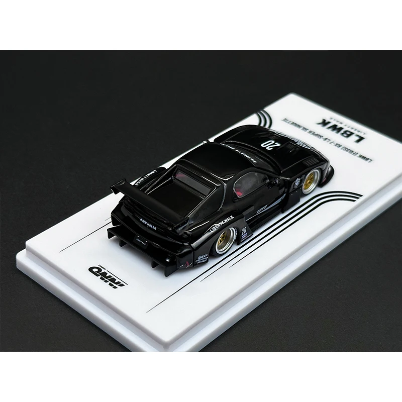 INNO In Stock 1:64 LBWK RX7 FD3S Super Silhouette Black Zero Diecast Diorama Car Model Collection Miniature Toys