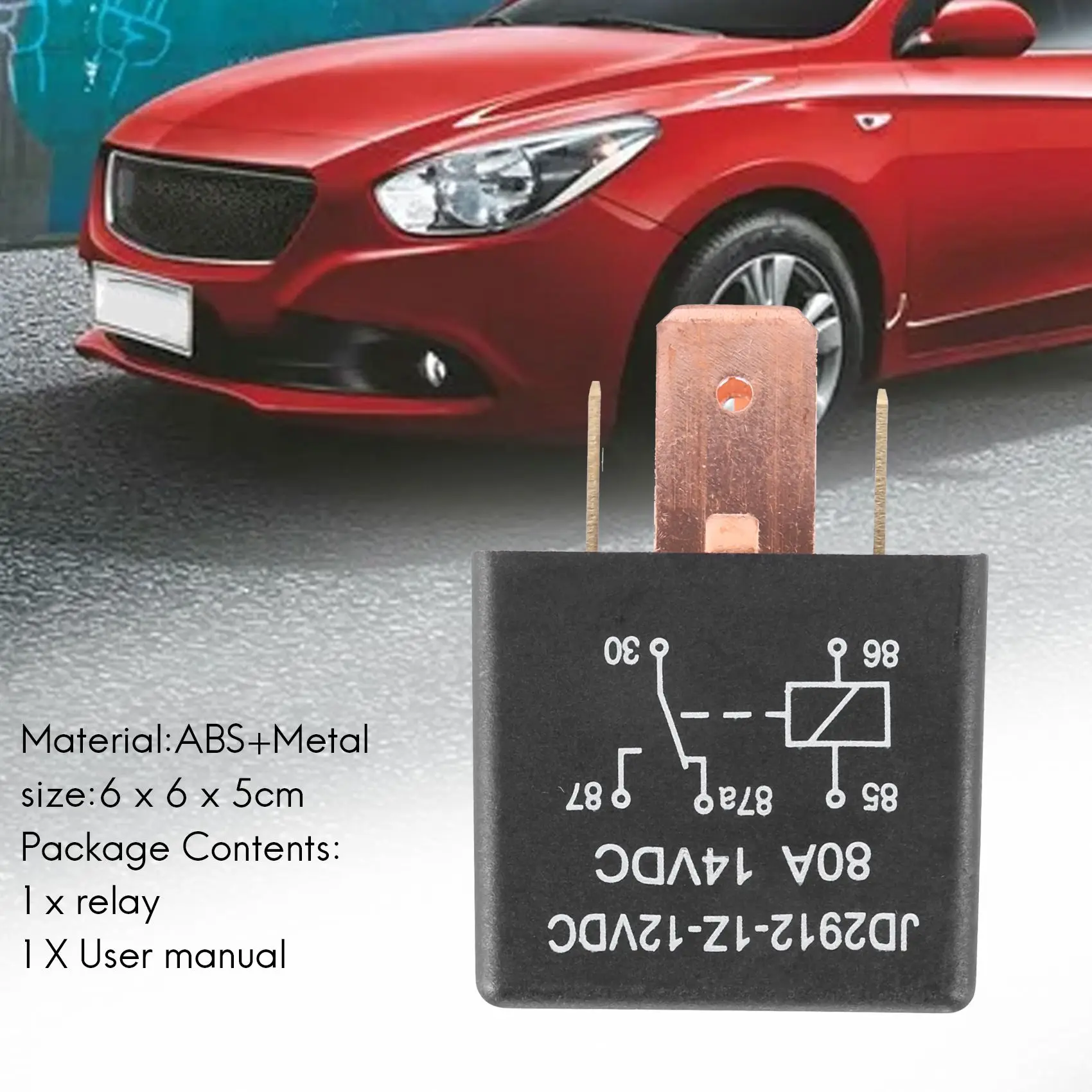 80A DC 12V 5 Pin DIY Power Relay Car Truck Vehicle