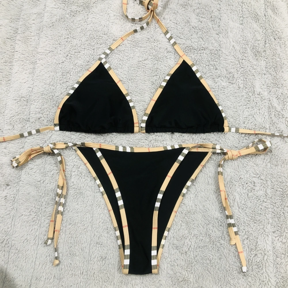 

2025 Luxurious Strappy Bikini Set High End Designer Summer Beach Swimwear Women Vogue Sexy Summer Vacation Pool Party Tankini