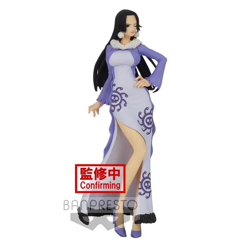 Figura de ação Genuína Banpresto One Piece Boa Hancock, Glitter e glamour, Estilo Inverno, Modelo Brinquedos Presente, 25cm