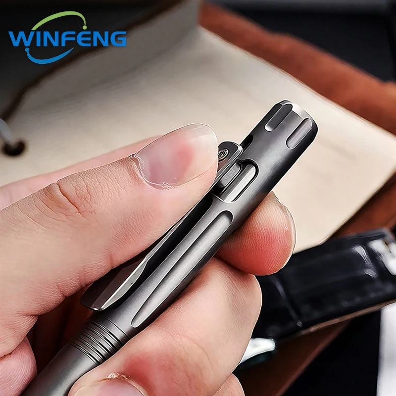 Titanium Alloy Tactical Pen Business Signature Gel Pen Self-defense Personal Security Equipment Emergency Grass Breaker