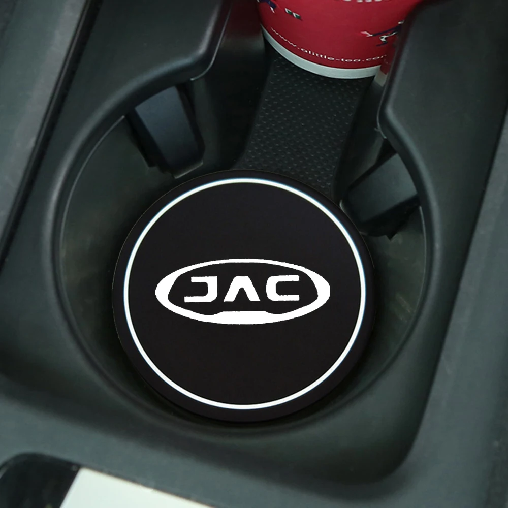 2Pcs Car Coaster Water Cup Bottle Holder Anti-slip Pad Mat Silica Gel For JAC Refine J3 J2 S5 A5 J5 J6 J4 Vapour S2 T8