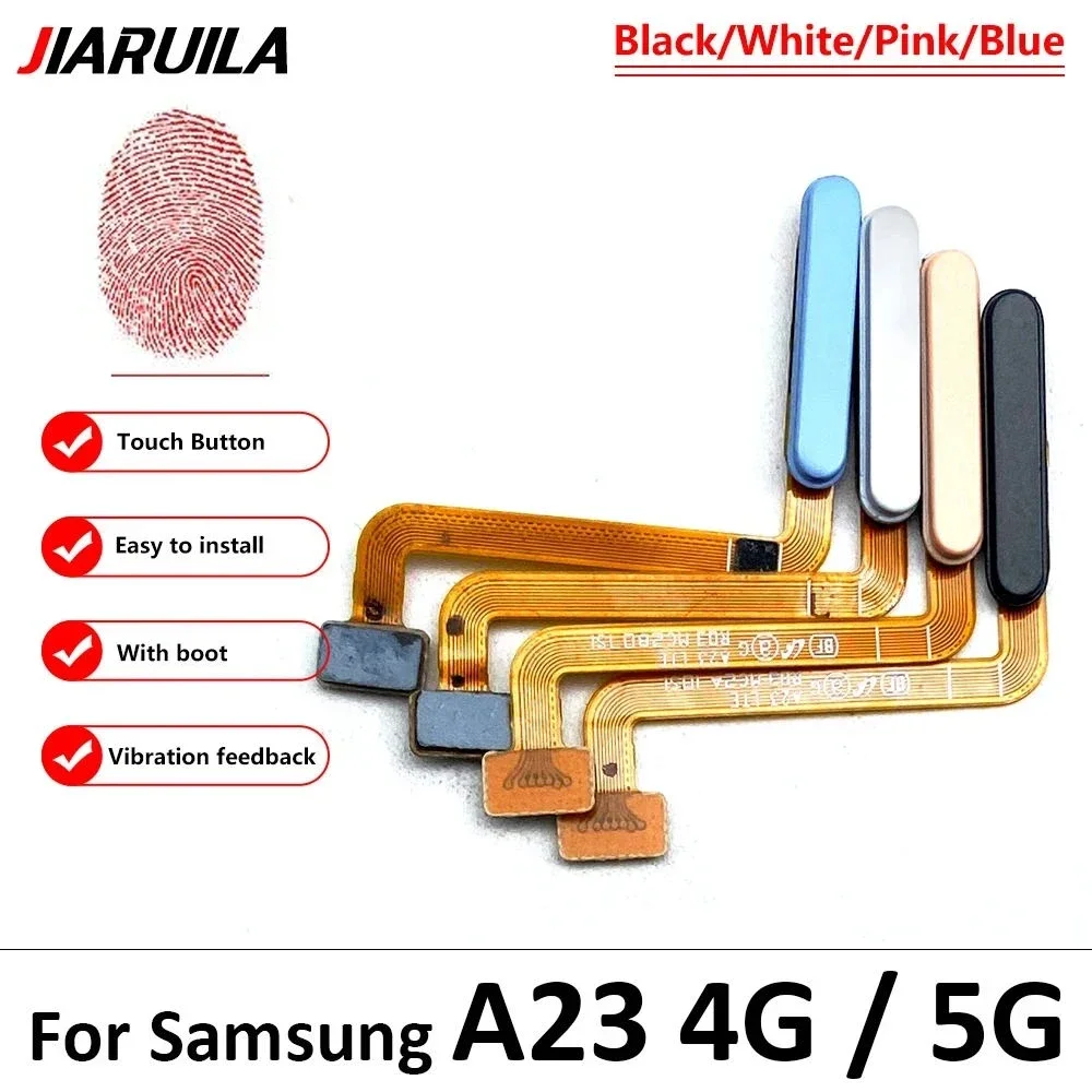 10Pcs/Lot,  Home Button FingerPrint Touch ID Sensor Flex Cable For Samsung A13 4G A135F / A13 5G A136B / A23 4G 5G