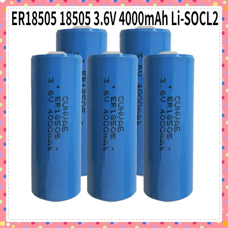 SWZY 5-30PCS ER18505 18505 3.6V 4000mAh Li-SOCL2 Batteries for Alarms and security devices Automotive electronics 3.6Volt 18505