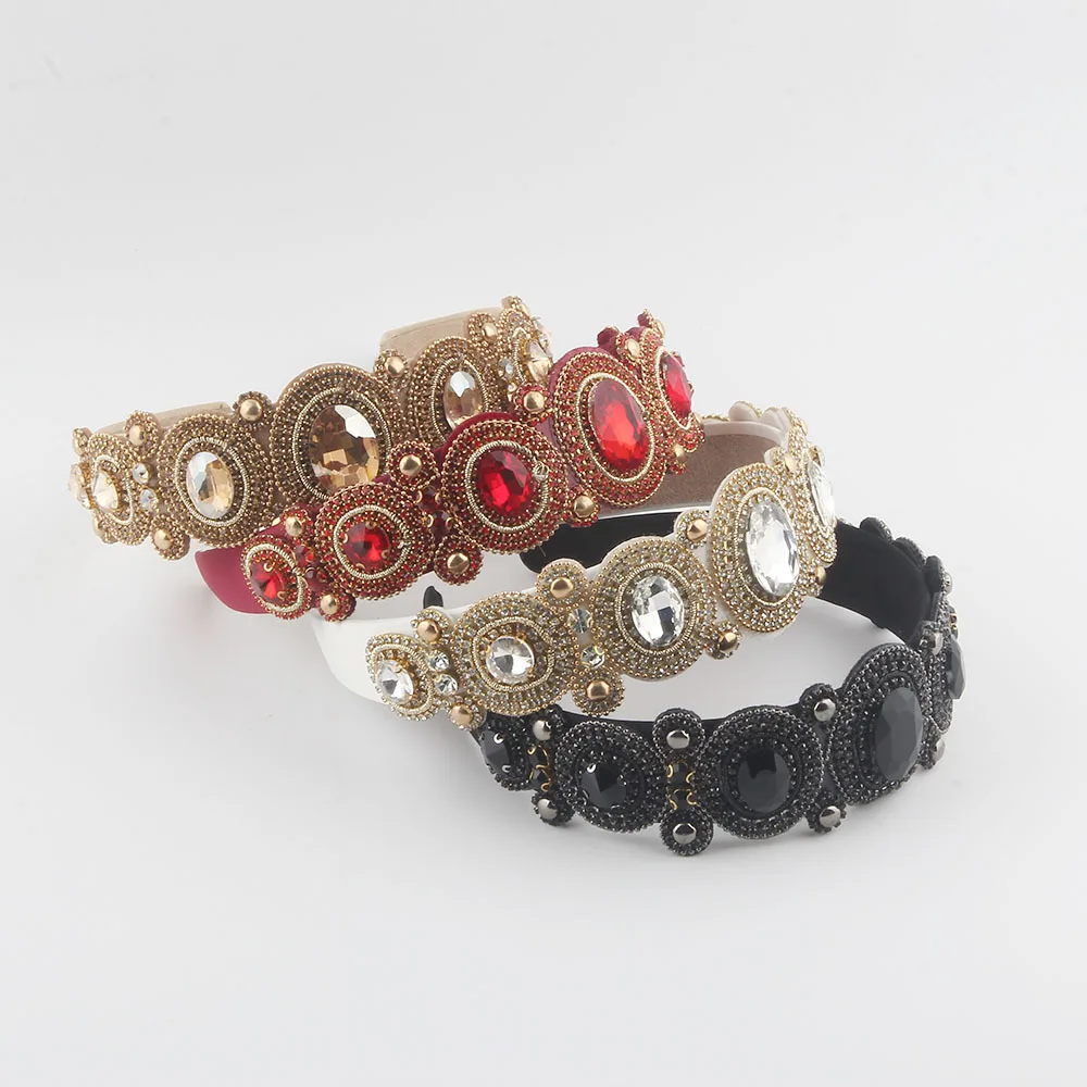 Baroque retro heavy industry light luxury headband femininity high sense dinner party hair accessories wholesale
