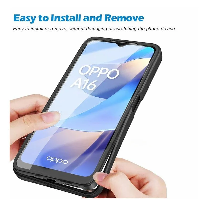 360 Full Screen Protection High Transparency Phone Cover Case For OPPO A79 A96 A95 A94 A36 A76 A92 A93 A54 A77 Find X5 Pro 5G 4G