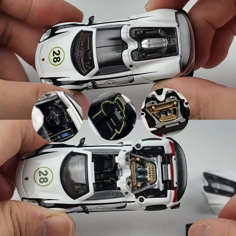 TH 1/64 918 Spyder GT SHOW 2026 Alloy Car Static Die Cast Vehicles
