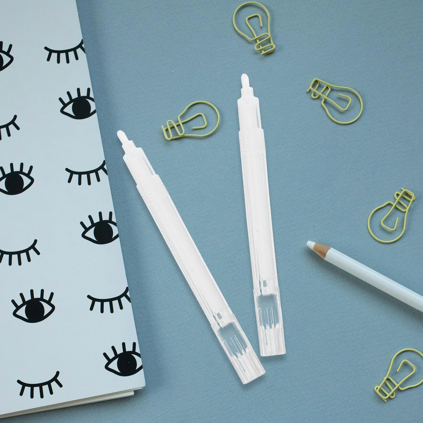 

10 pcs Refillable Acrylic Paint Markers Empty Markers White Tilted Head Thickened Barrel Fine Tip Oil Water Ink Compatible