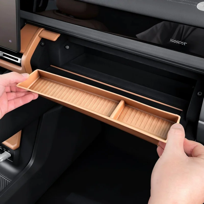 Fit for Chery ICAR V27 2026 Automobile Co-pilot Seat Upper Level Dashboard Storage Box Automobile Interior Accessories