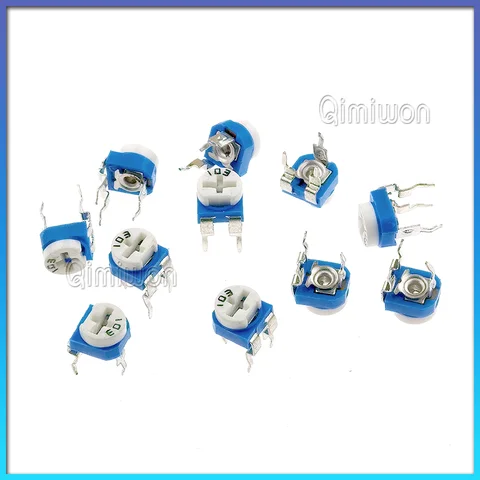 20pcs RM065 RM-065 Series 100 200 500 1K 2K 5K 10K 20K 50K 100K 200K 500K 1M Ohm Trimpot Trimmer Potentiometer Variable Resistor