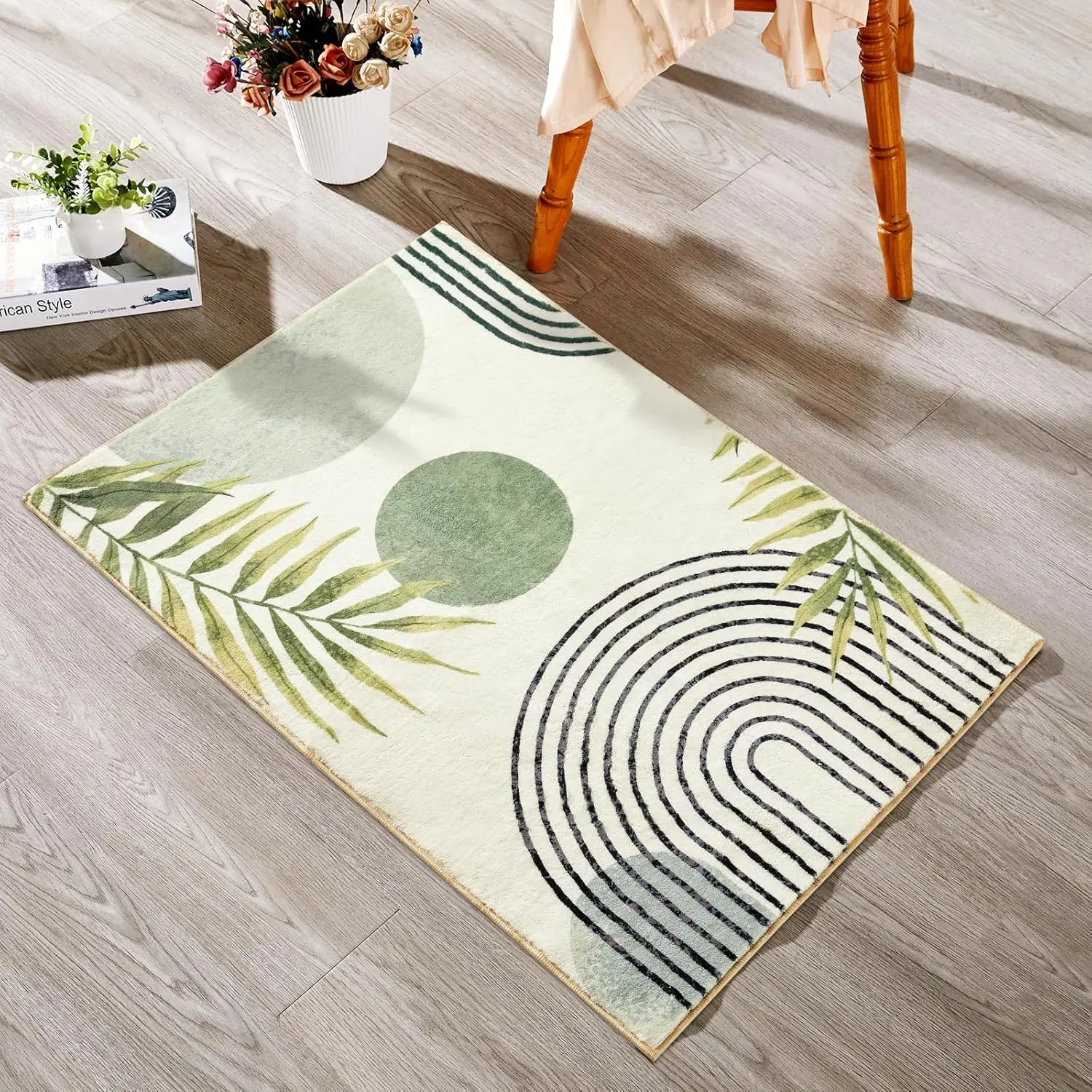 

VIKAMA Bohemian-Style Cute Carpet Anti-Slip Floor Mats For Bedrooms And Bathrooms Indoor And Outdoor Entrance Door Mats