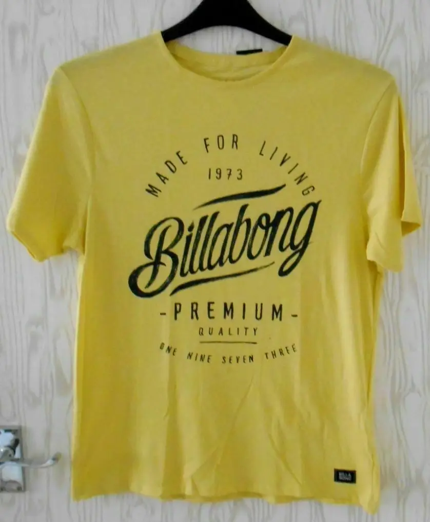 Oversized t-shirt billa bong ~ T SHIRT TOP ~ 36 CHEST ~ RANSOM SS RANGE ~ BANANA ~ BNWT