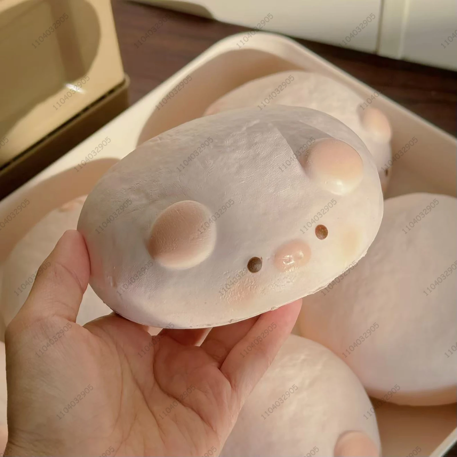 Moist Small Butt Piggy Slow Rising Squishy Clay Texture Chubby Piggy ASMR Anti Stress Relief Desk Fidget Toys for Adults & Teens