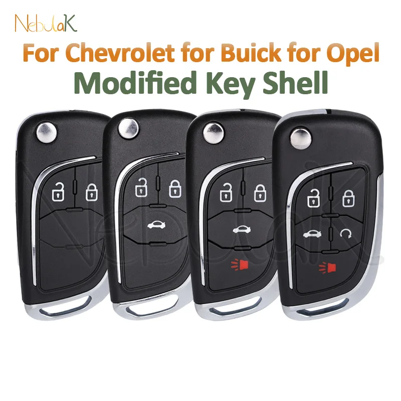 

Car Remote Folding Key Shell for Buick for Chevrolet Camaro Cruze Epica Lova for Opel Insignia Astra Mokka Modified Fob Case