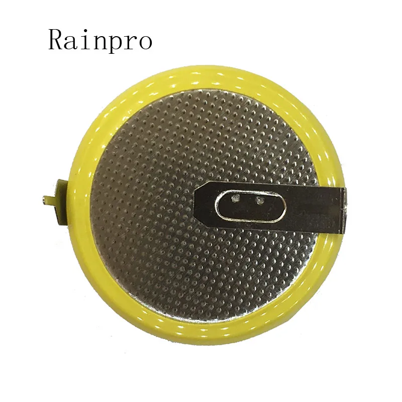 2PCS/LOT LIR2450 horizontal welding foot battery 3.6V rechargeable coin cell battery charging 2450