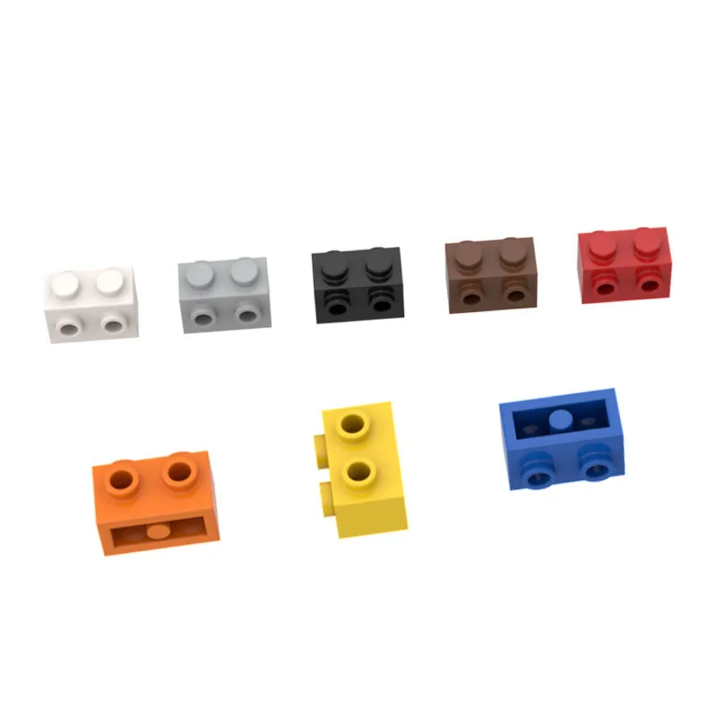 10Pcs MOC Parts 52107 Brick Modified 1 x 2 with Studs on 2 Sides Compatible DIY Assmble Building Blocks Particle Kid Toy Gift