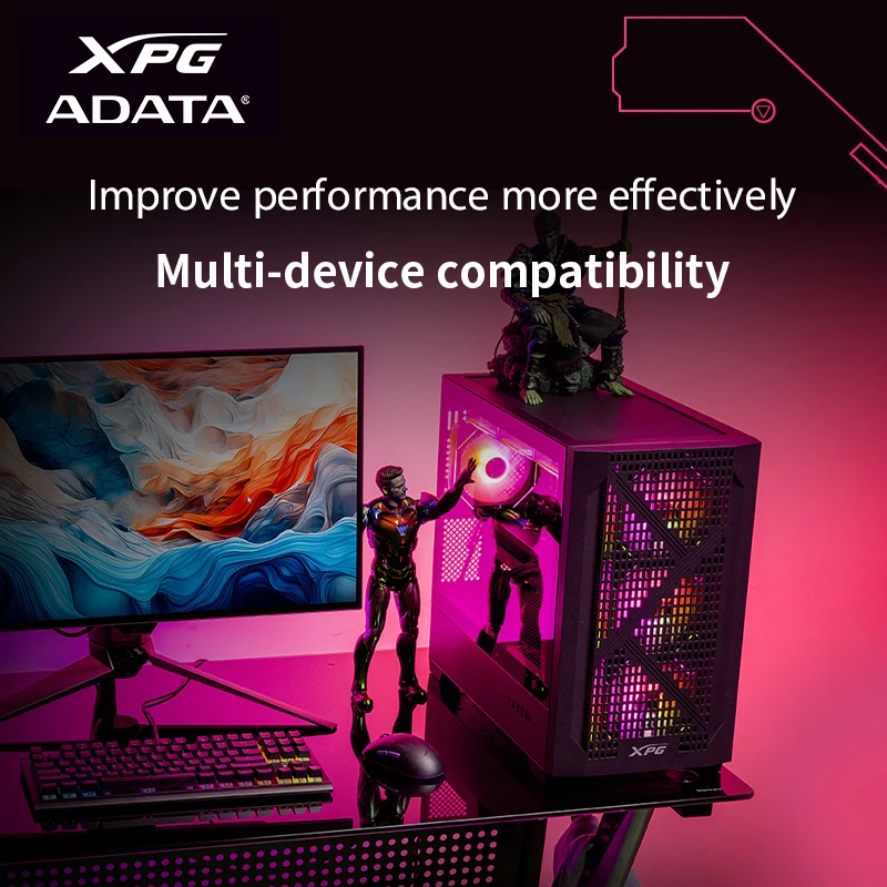 محرك الأقراص الصلبة ADATA XPG Gaming S60 PRO PCIe 4.0 M.2 2280 NVMe SSD 500GB 1000GB 2000GB محرك الأقراص الصلبة الداخلي للكمبيوتر PS5