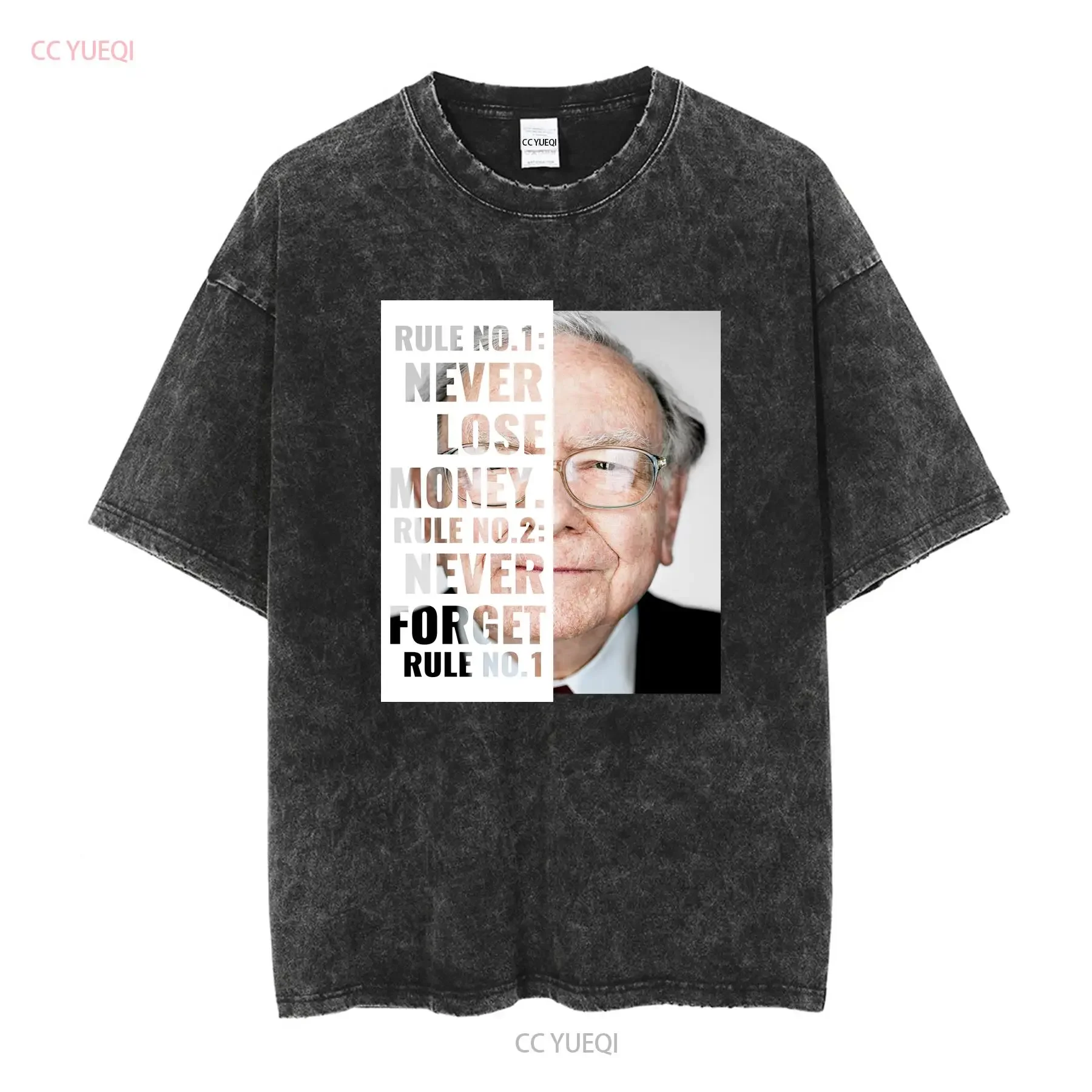 RIP Charlie Munger T Shirt Warren Buffett Rules long or short sleeves vintage Washed Stretched Versatile Top For Everyday Wear