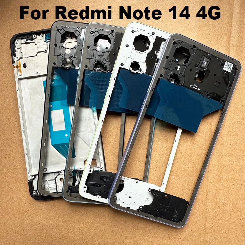For Xiaomi Redmi Note 14 4G Middle Frame Front LCD Frame Bezel Plate Housing Replacement 24117RN76G 24117RN76O 24117RN76E image 5