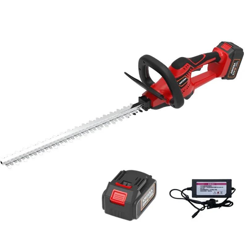 China Professional 20V Battery Power Garden Tools long reach hedge trimmer handheld dual blade Rechargeable Hedge Trimmer