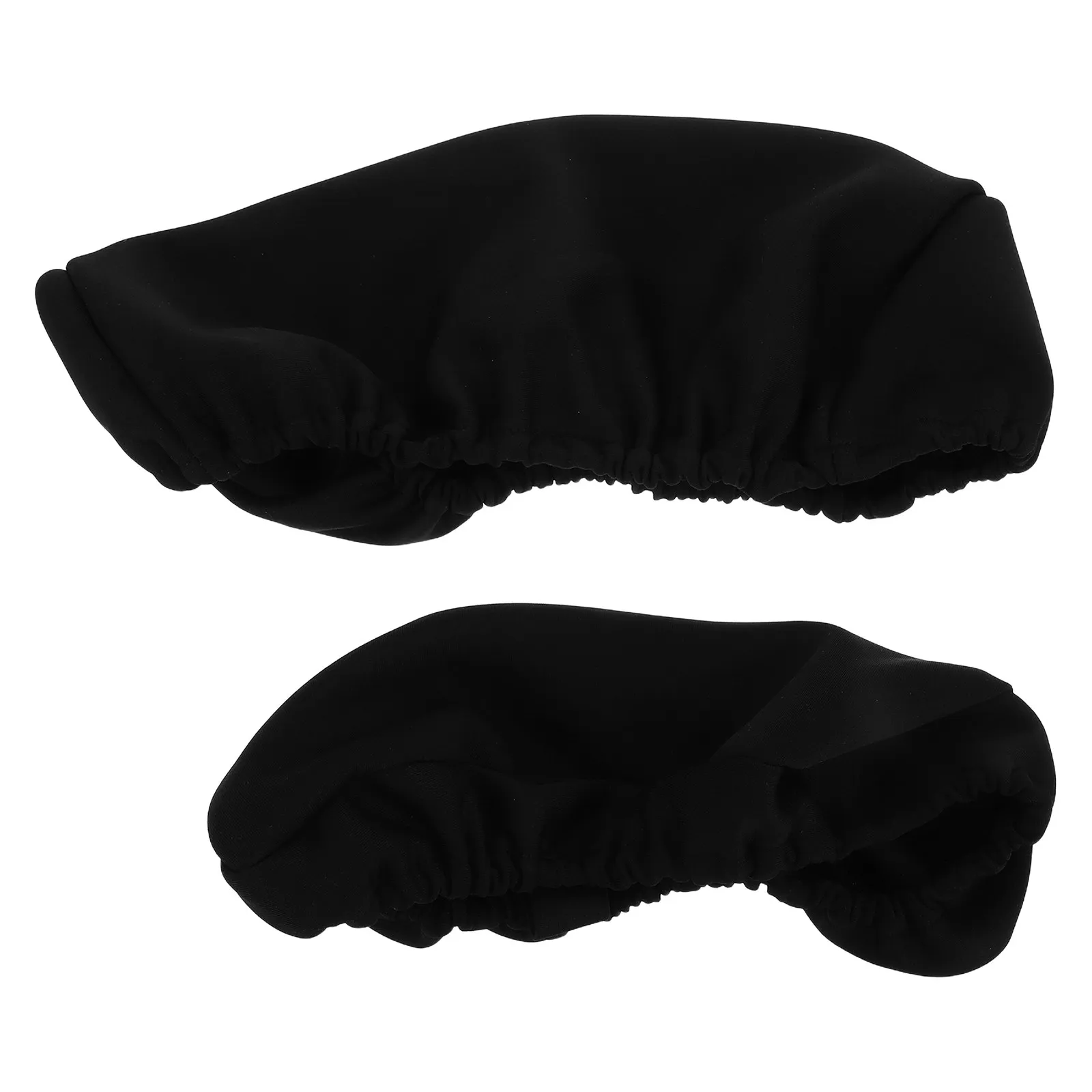 2Pcs Gaming Chair Neck Lumbar Cushion Covers Ergonomic Support Pillow Slipcover Computer Office Desk Chair Backrest Cover Black