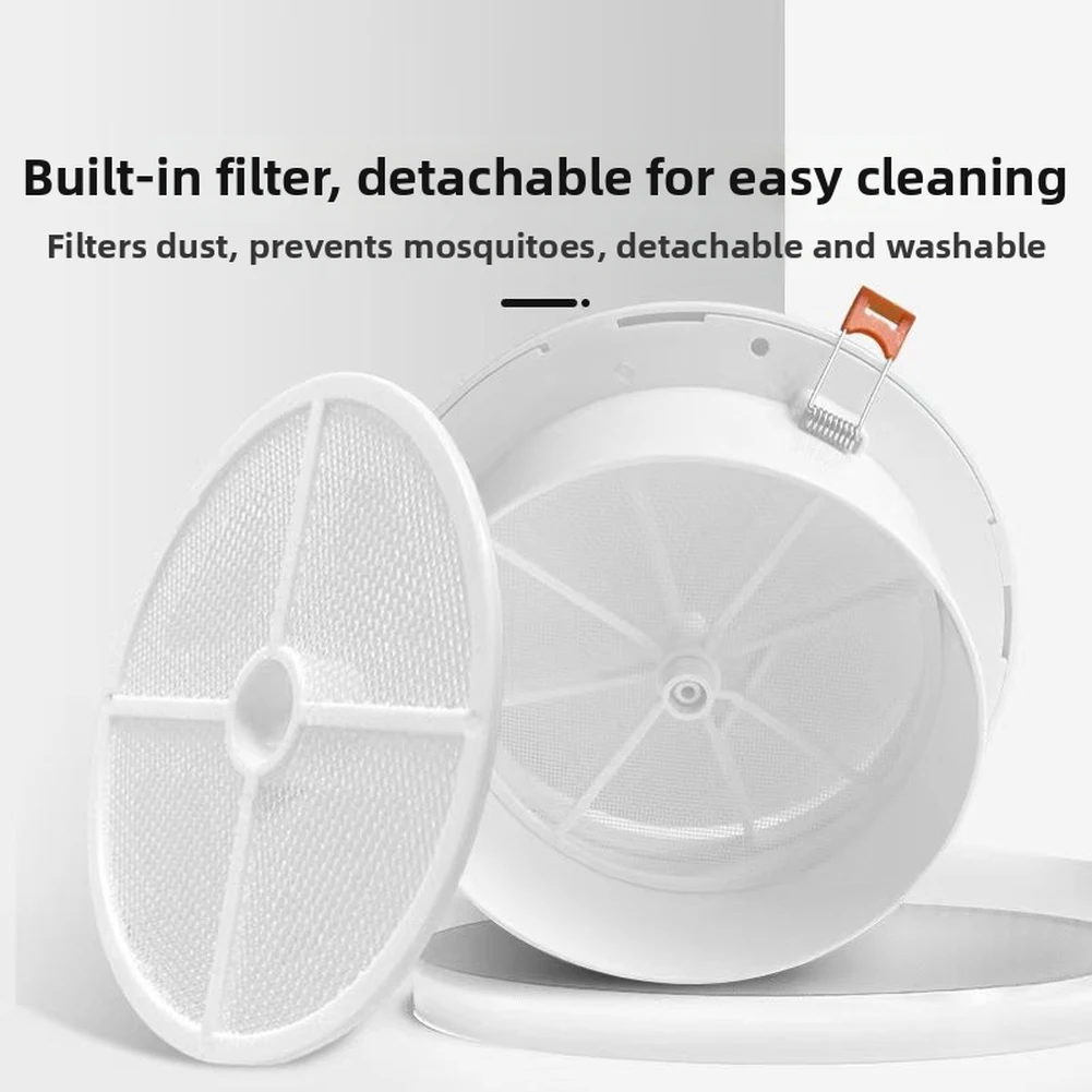 75-200mm Flange Air Outlet Vent Grille Adjustable Airflow Air Outlet With Pest Control Screen Duct Cap Air Ventilation Cover