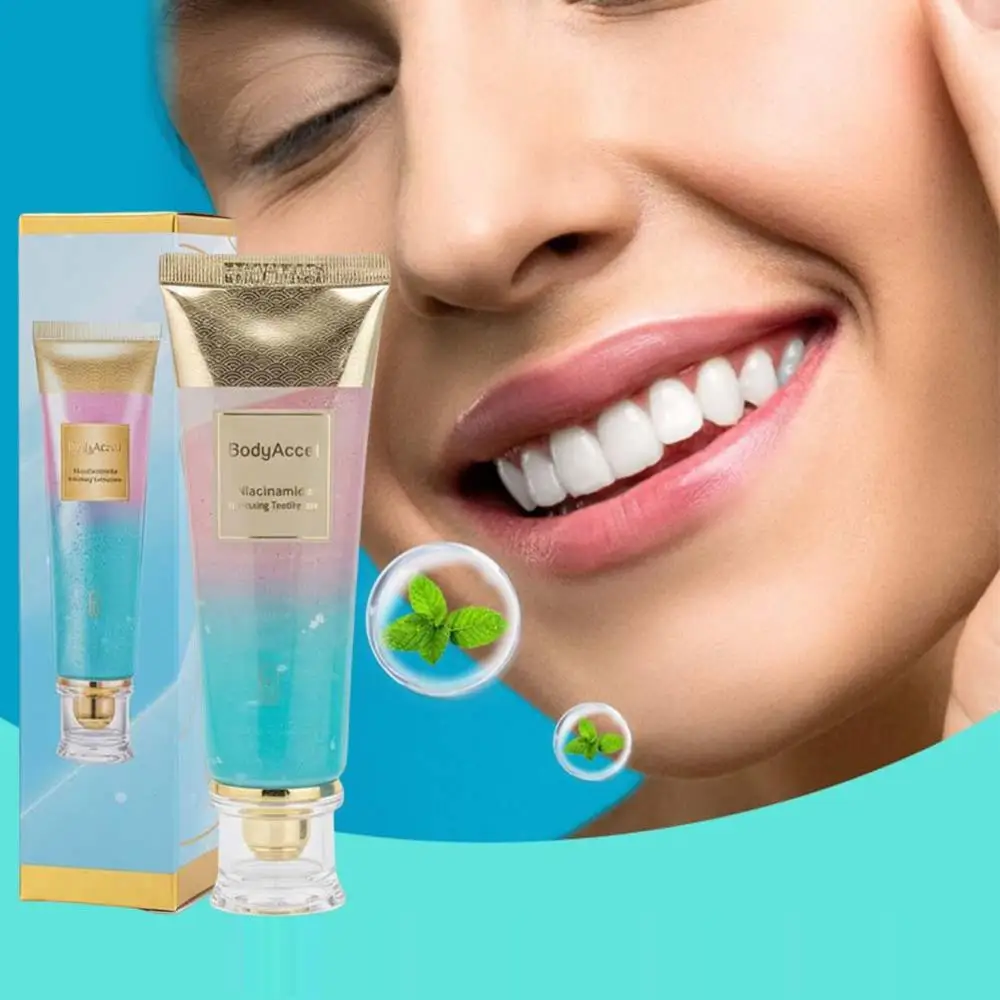 

Отбеливающая зубная паста с ниацинамидом 100 г, защищающая зубную эмаль, без фтора, удаляющая пятна, для чувствительных зубов