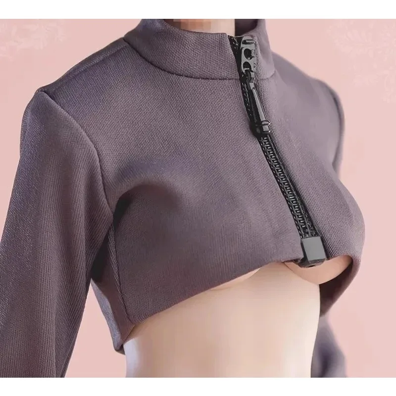 

Worldbox 1/6 Scale Female Soldier Yoga Exercise Coat Jacket Clothes Model for 12'' Action Figures Dolls Body Accessories