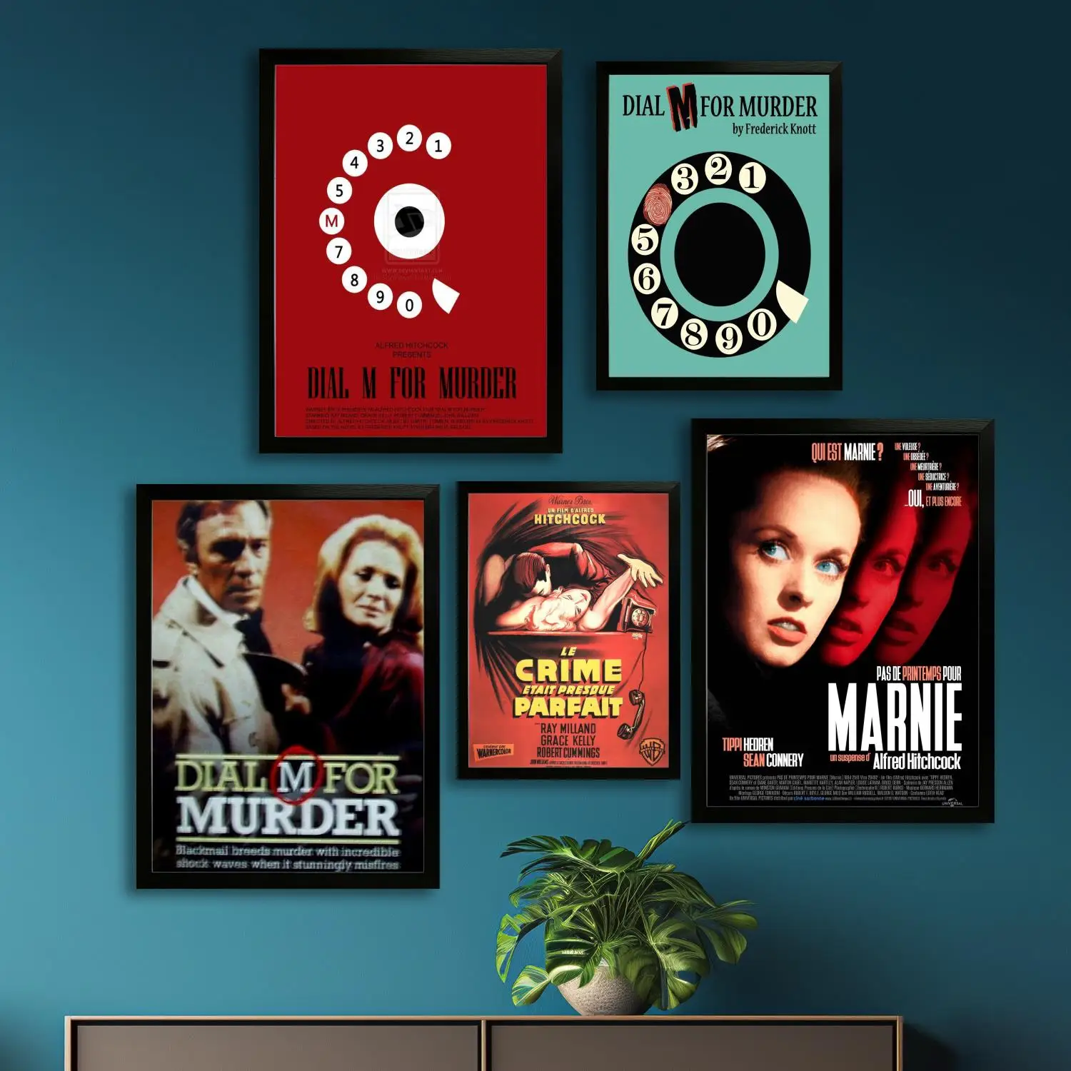 dial m for murder Movie Canvas Art Poster and Wall Art, Picture Print, Modern Family, Bedroom Decor, Posters,Decorative painting