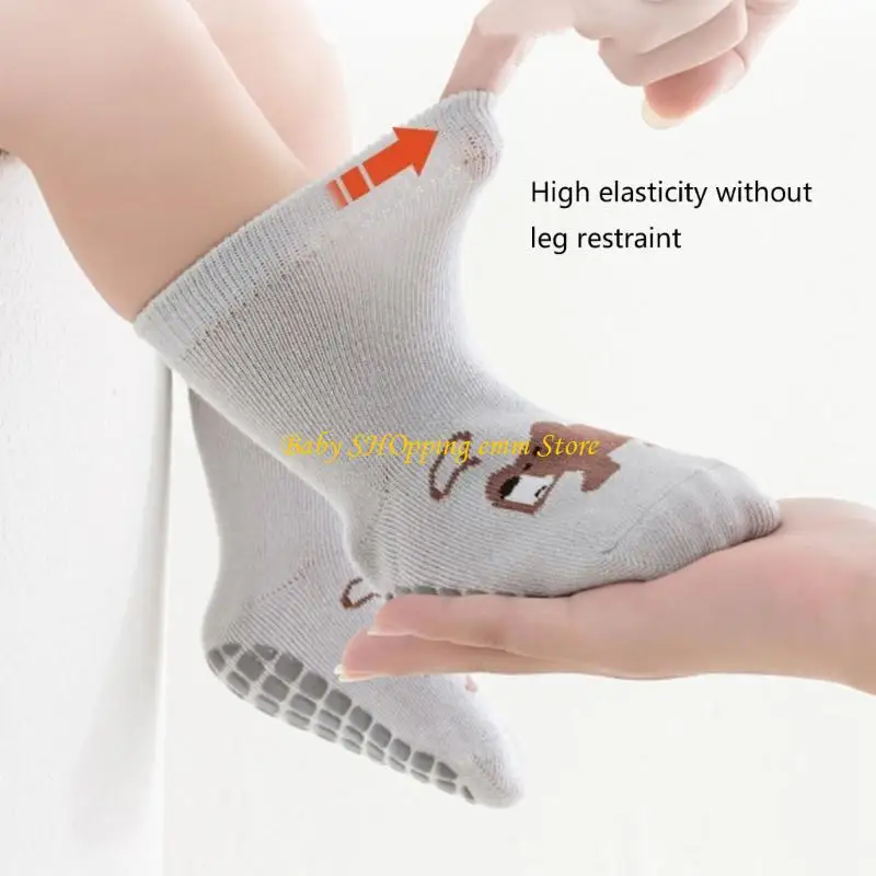 

23GD антислипные детские носки для носков коленные носки Unisex Prewalker Nocks Etentery 5pair