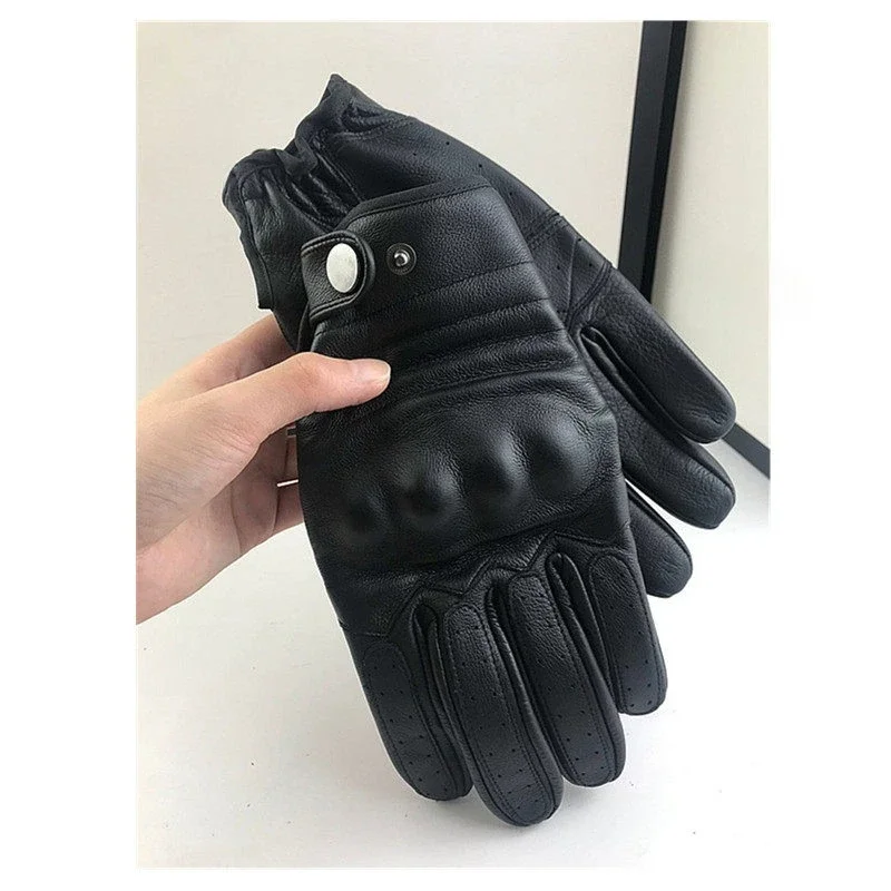 2026GOOD Protective Retro Equipment Anti-drop Men's Leather Gloves Women's Four-season Cycling Autumn And Winter