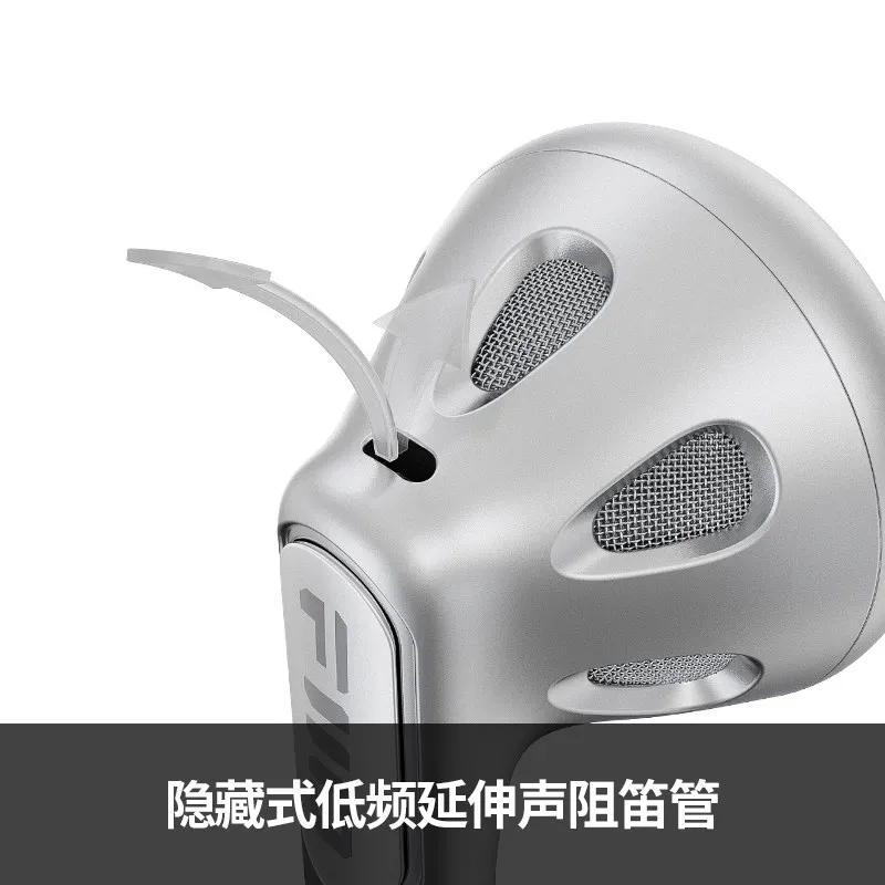 FiiO FF1 Earphone Wired HIFI High Sound Quality Dynamic Driver Open Earphone with Mic Custom Gaming Earphone Detachable Cable Pc