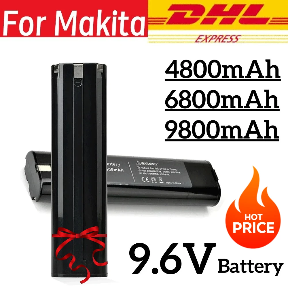 

9.6V 4.8Ah Ni-MH Battery for Makita 9000 9001 9002 9033 9600 193890-9 192696-2 632007-4 5090D 6012HD 4190D 4190DW 4300D 4390D