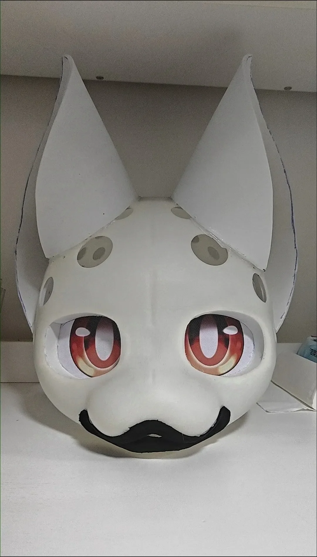 عيون Fursuit المطبوعة لقناع Kigurumi Base Mask Kemono Fursuit Mask Cosplay