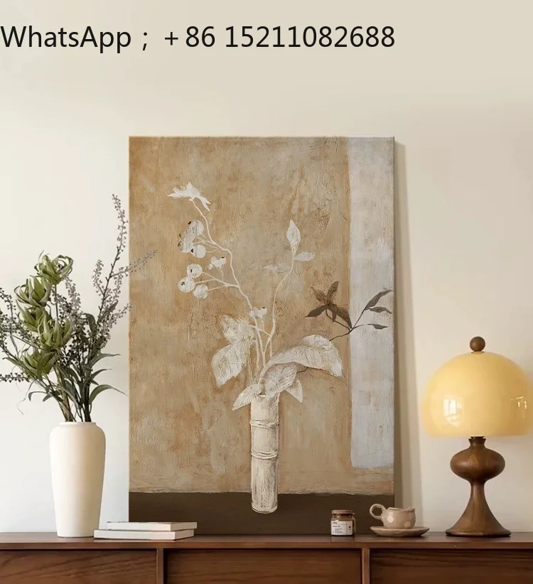 SCY medieval style living room decorative painting high-end sofa background wall hanging painting