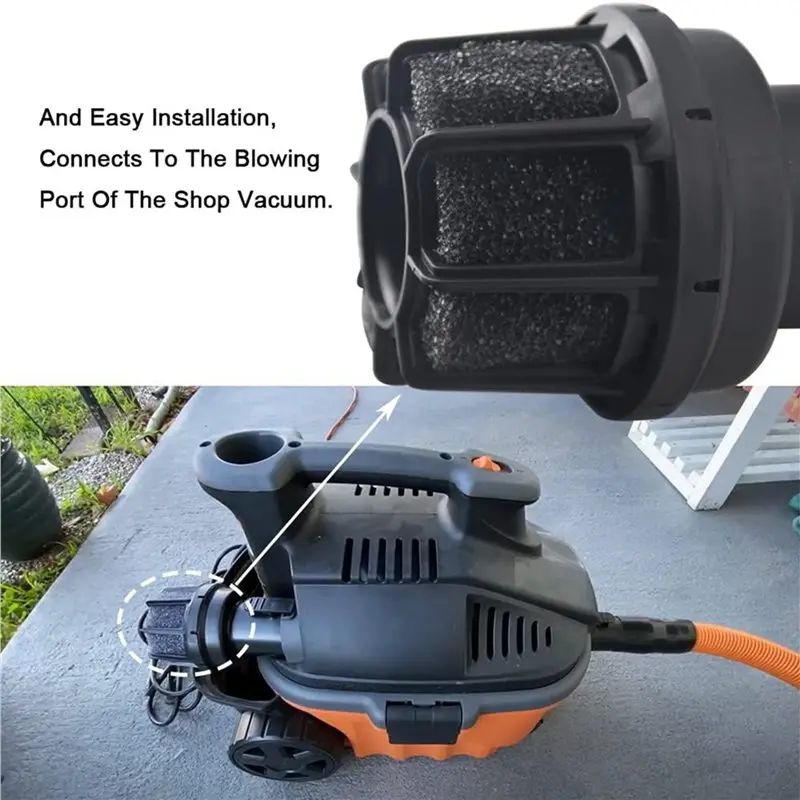 A19F-3Pcs 2-1/2-Inch Vacs Vacuum Diffuser Muffler,Muffler Diffuser Wet/Dry Vac Attachment CMXZVBE38660 For Shop