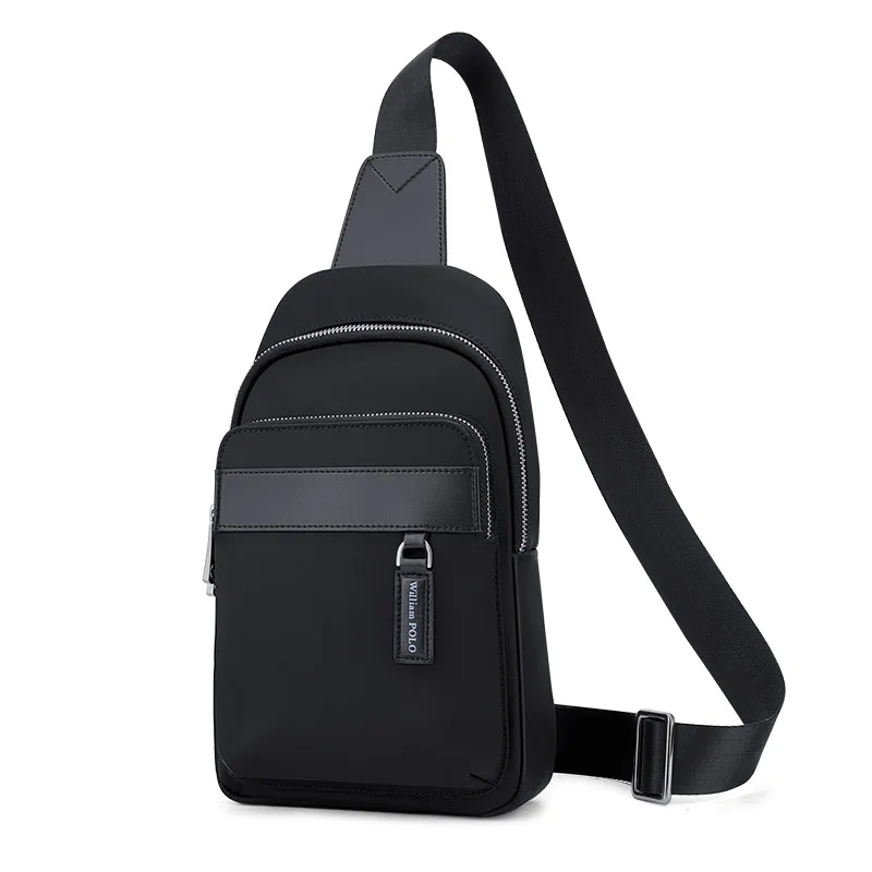 New chest bag men's shoulder bag Business crossbody bag men's casual men's bag multi-functional charging chest bag men's