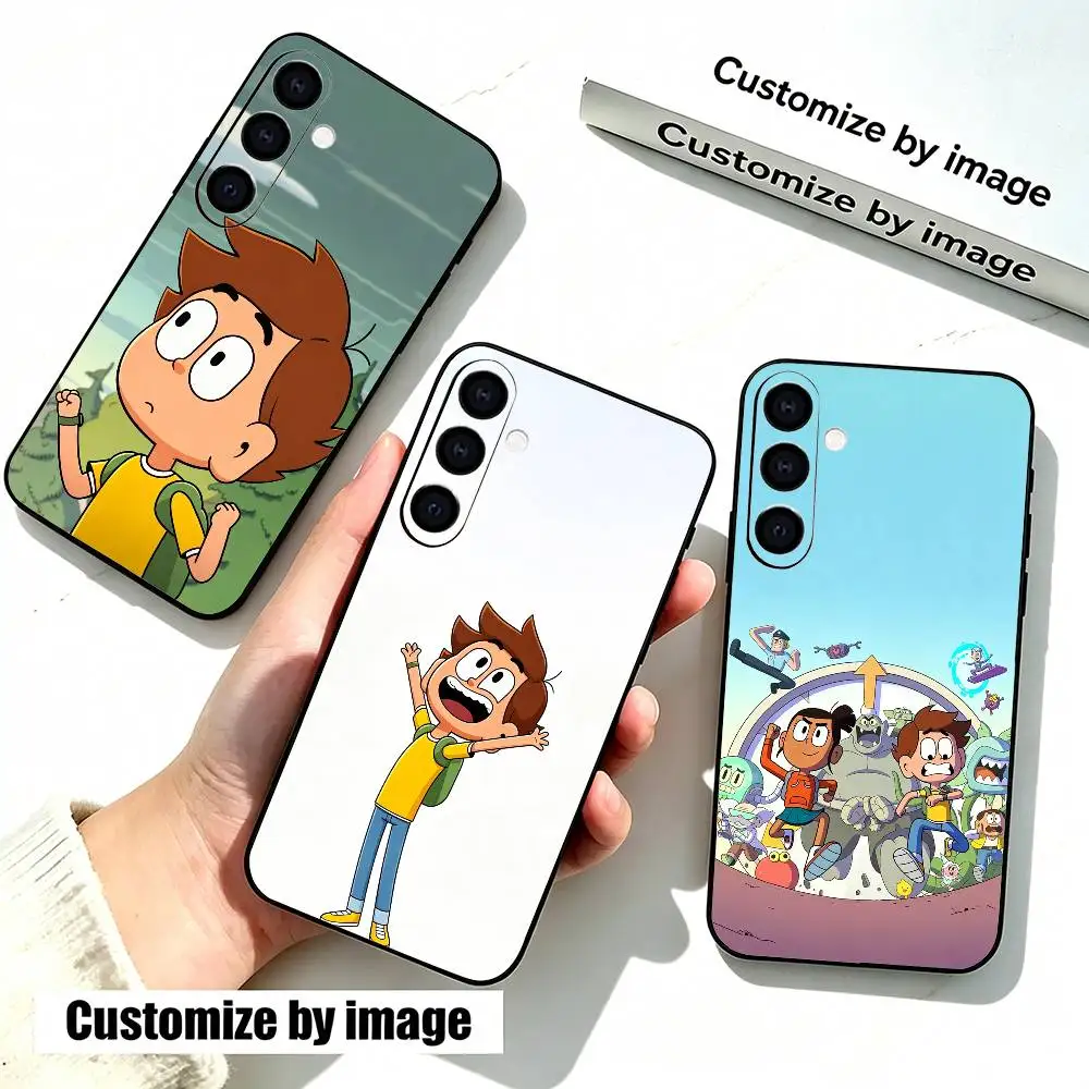 Cartoon Nate Is L-Lates  Phone Case Black Silicone Soft For Samsung Galaxy A73,A72,A71,A70,A53,A52,A51