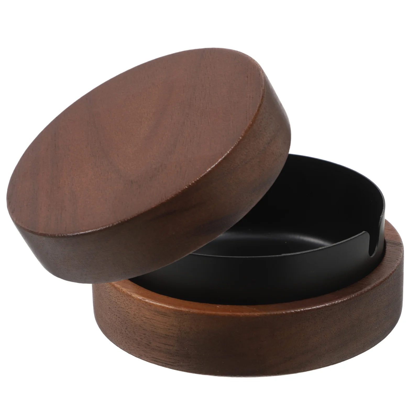 

Stainless Steel Ashtray Round Cigarette Butt Holder Wear Resistant Material Smoking Accessory Indoor Office Decorative Container